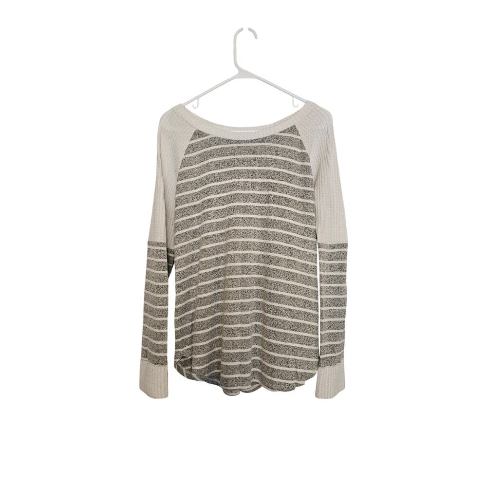 Colette long sleeve waffle Knit lightweight top